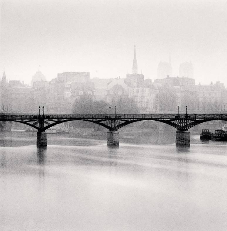 Michael Kenna Black and White Photograph - Pont des Arts, Study 3, Paris, France