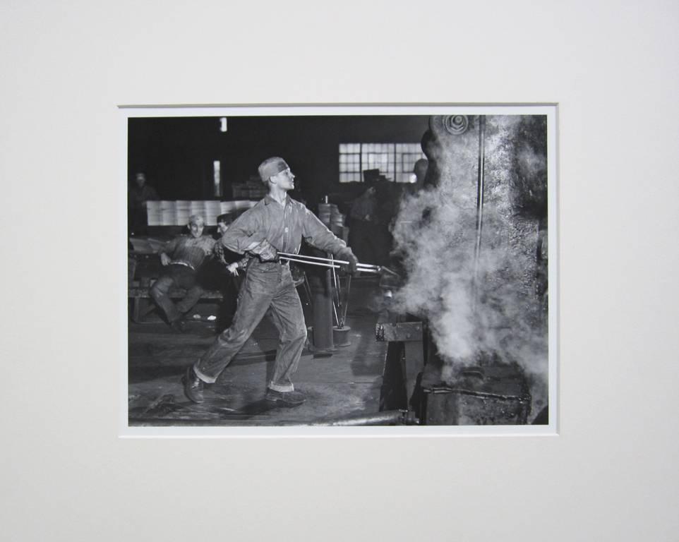 In an Iron Foundry, Washington, Pennsylvania, 1941 - Photograph by Jack Delano