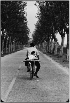 Provenza, Francia (Niño, bicicleta y baguette)