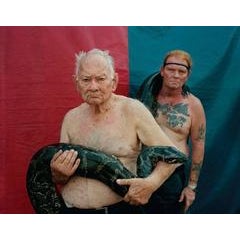 Ward and Red Holding Snake, New Jersey, From World of Wonders 1