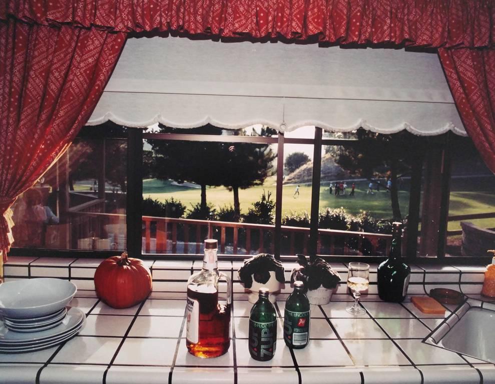 Bill Owens Color Photograph - Bourbon and Seven is my favorite drink, from Suburbia