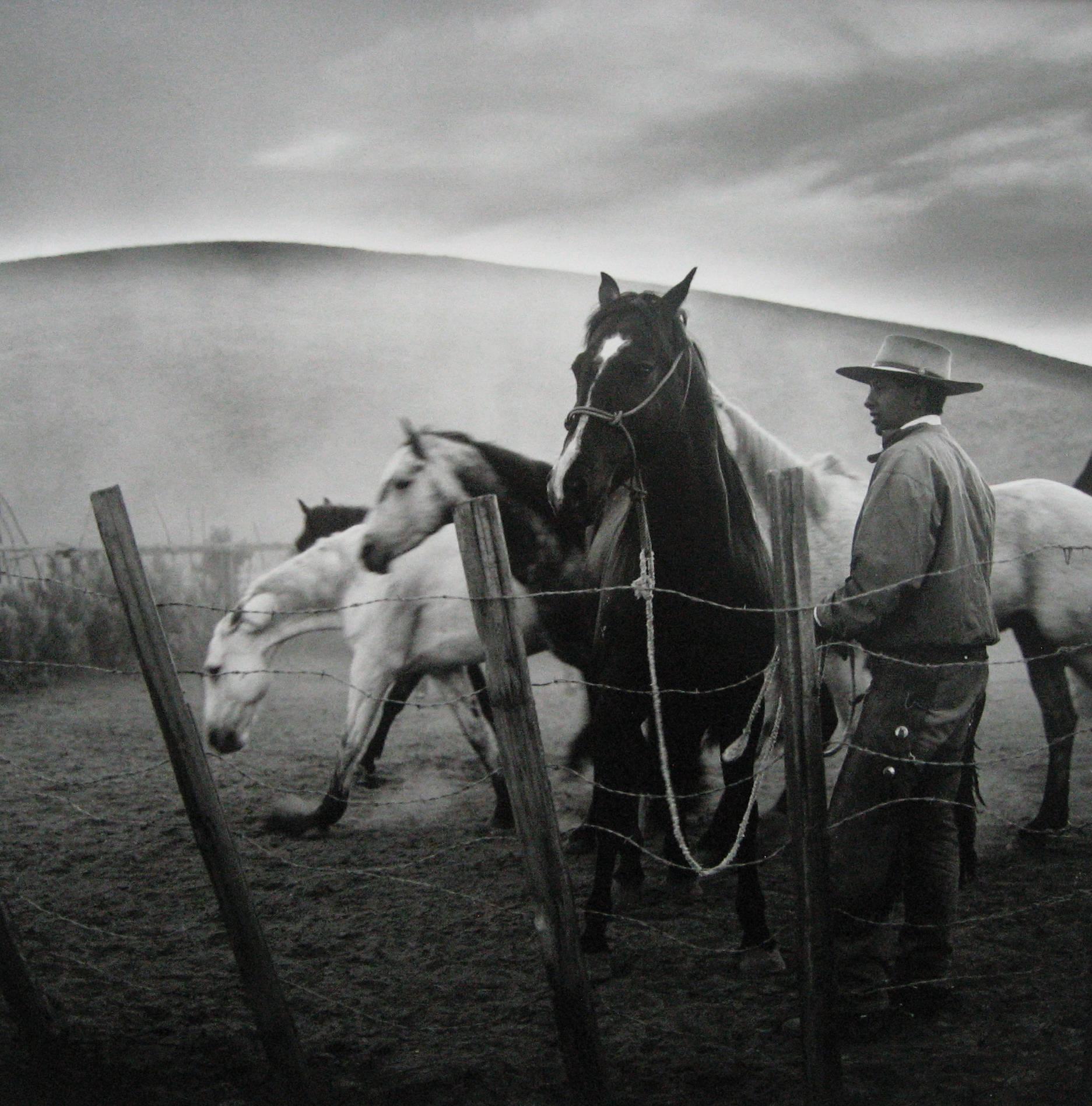 Adam Jahiel Figurative Photograph - Anthony Gonzales, Spanish Ranch, Nevada