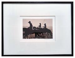 Untitled (Three Cowboys on Horseback) by Bank Langmore, c. 1973-75