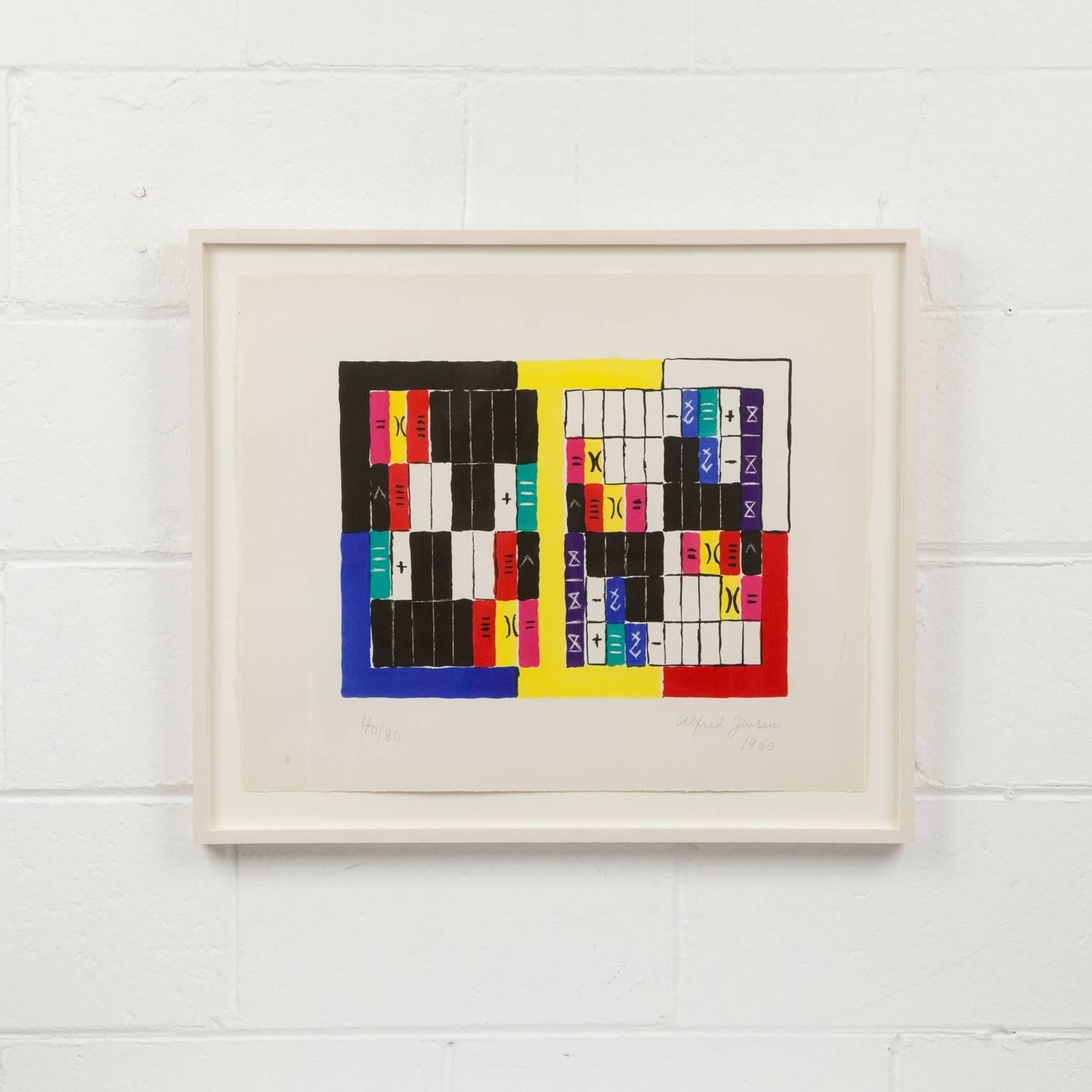 Alfred Jensen Abstract Print - Gnomen