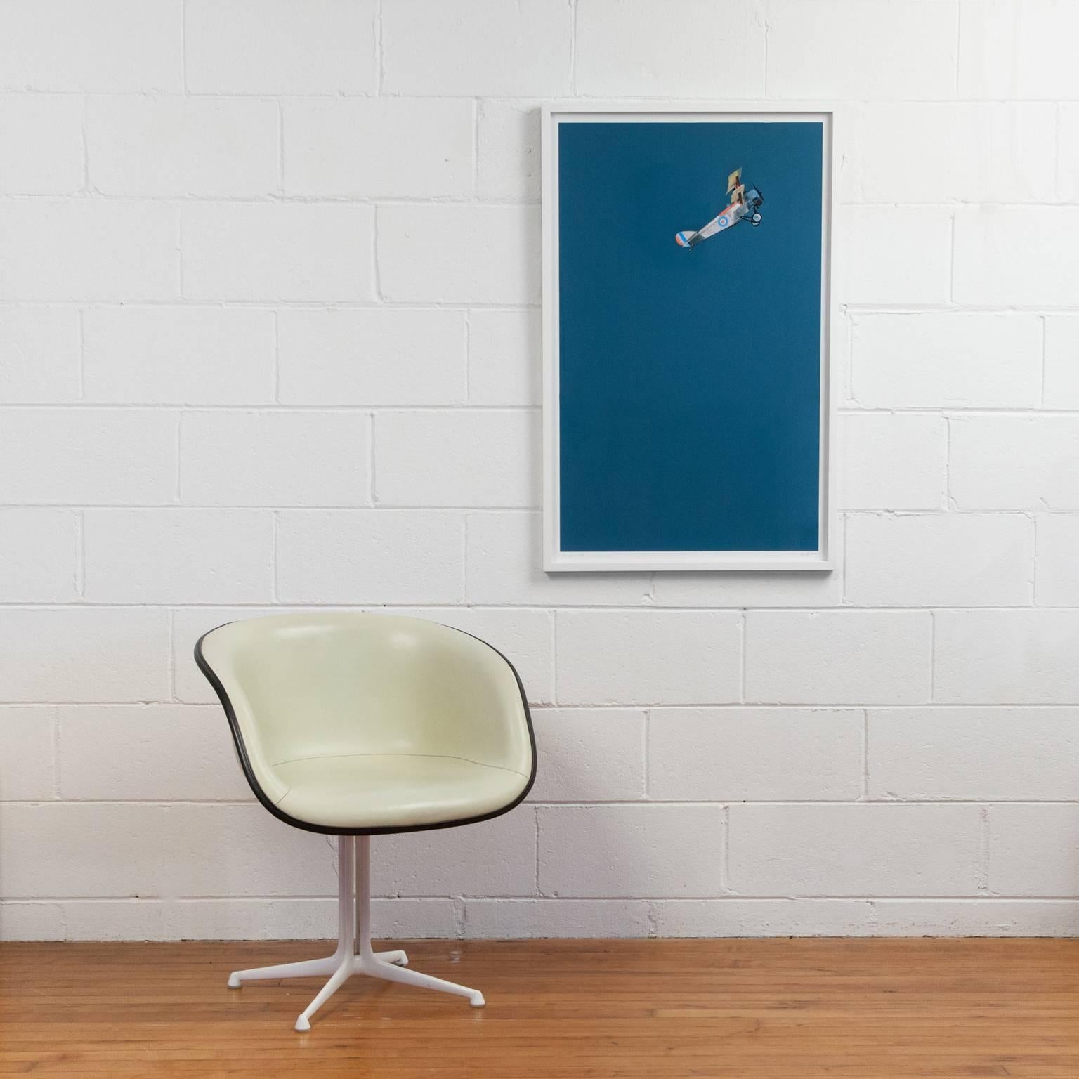 Airborne - Gray Figurative Print by Charles Pachter