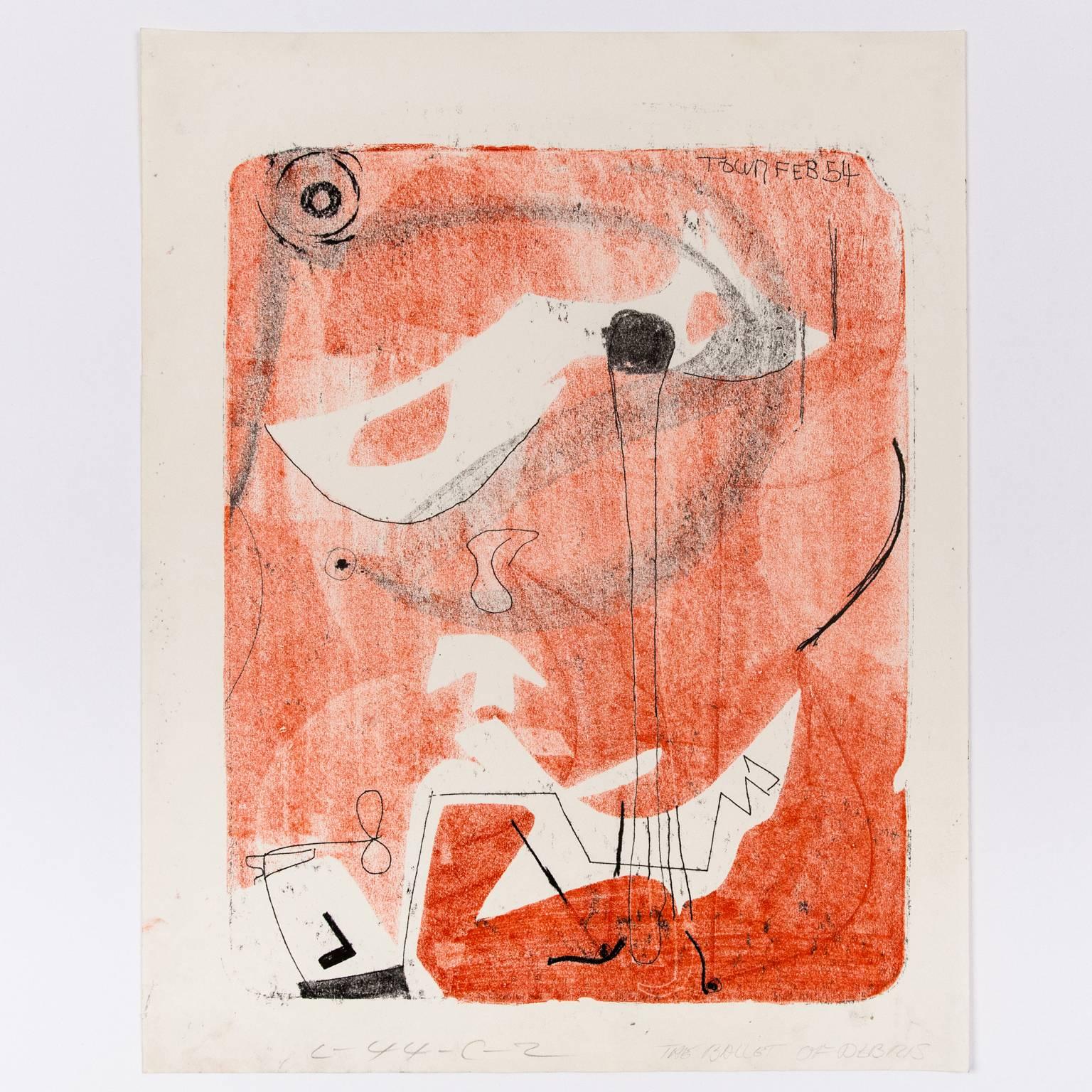 Harold Town Abstract Print - Ballet