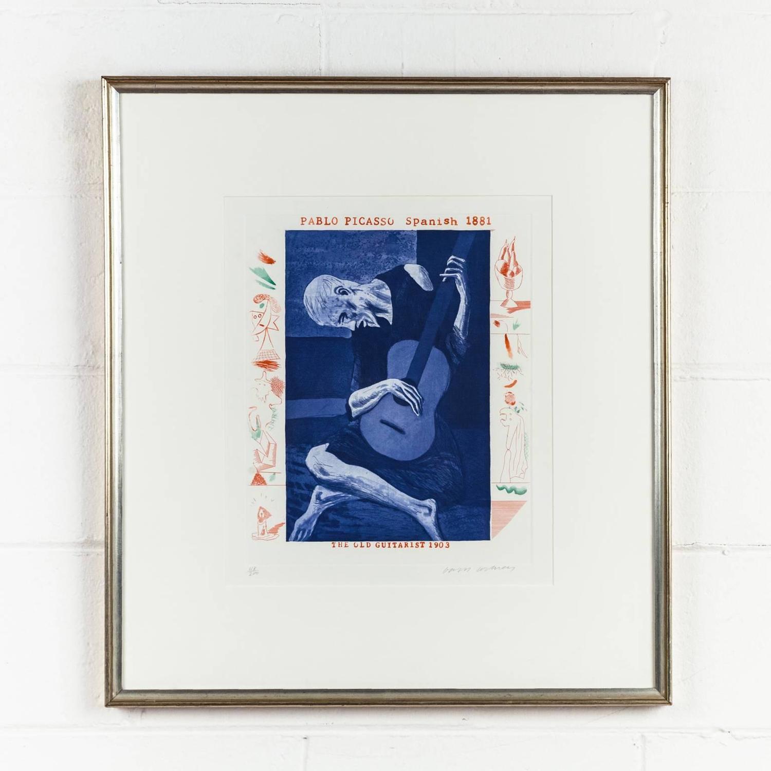 David Hockney Blue Guitar For Sale at 1stdibs