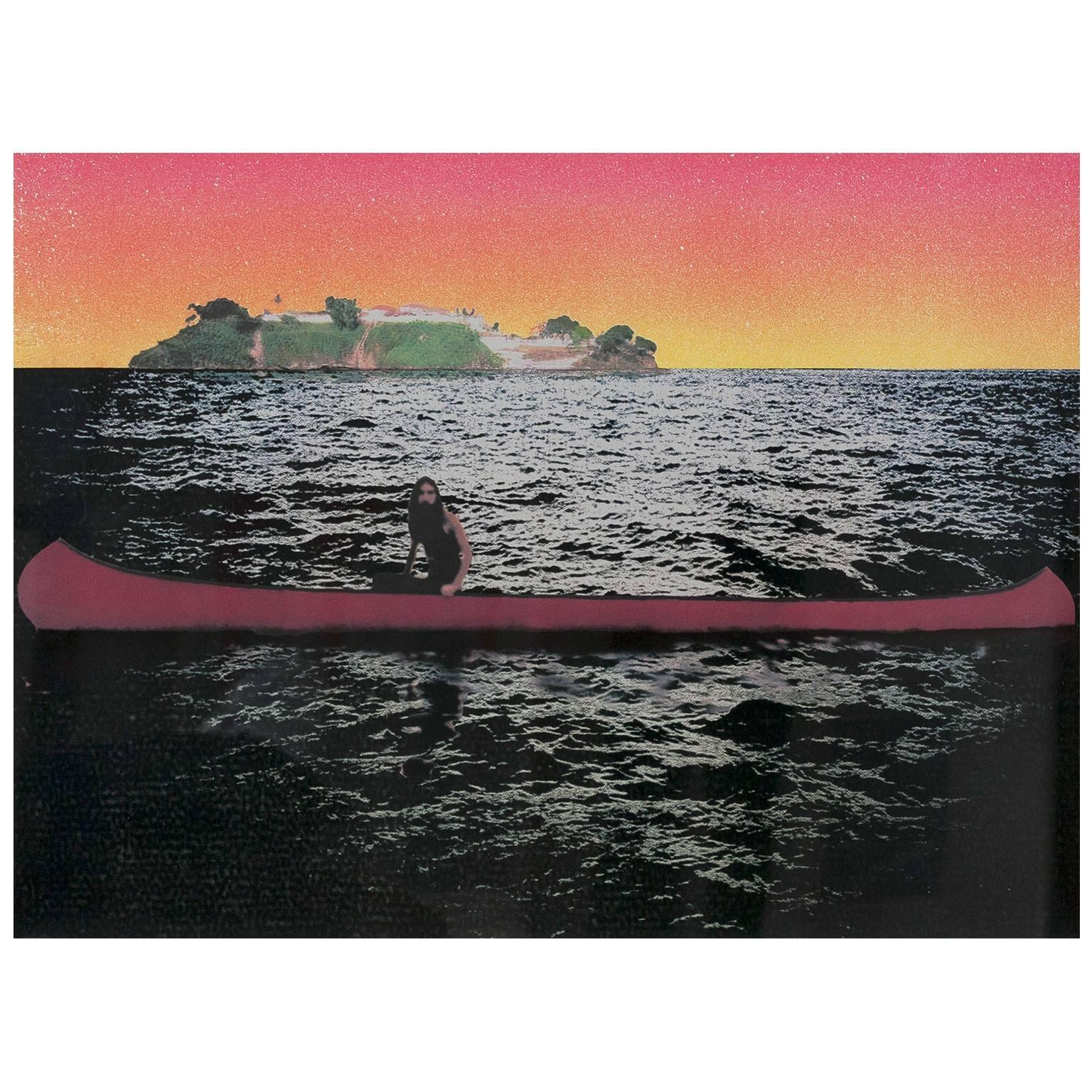 Peter Doig Figurative Print - Canoe Island