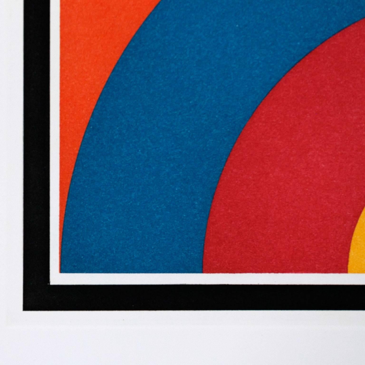 7 Equal Arcs - Abstract Print by Sol LeWitt