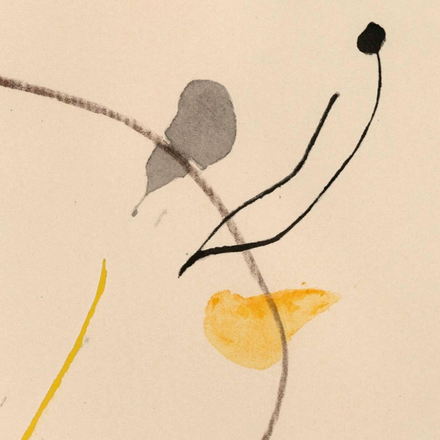 “Quelques Fleurs pour des Amis: Pierre Matisse (#21) - Print by (after) Joan Miró