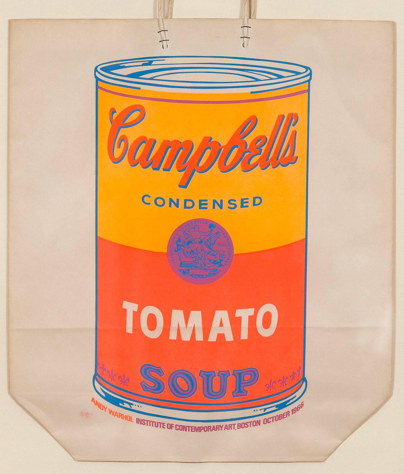 Andy Warhol Abstract Print - Soup Can Bag