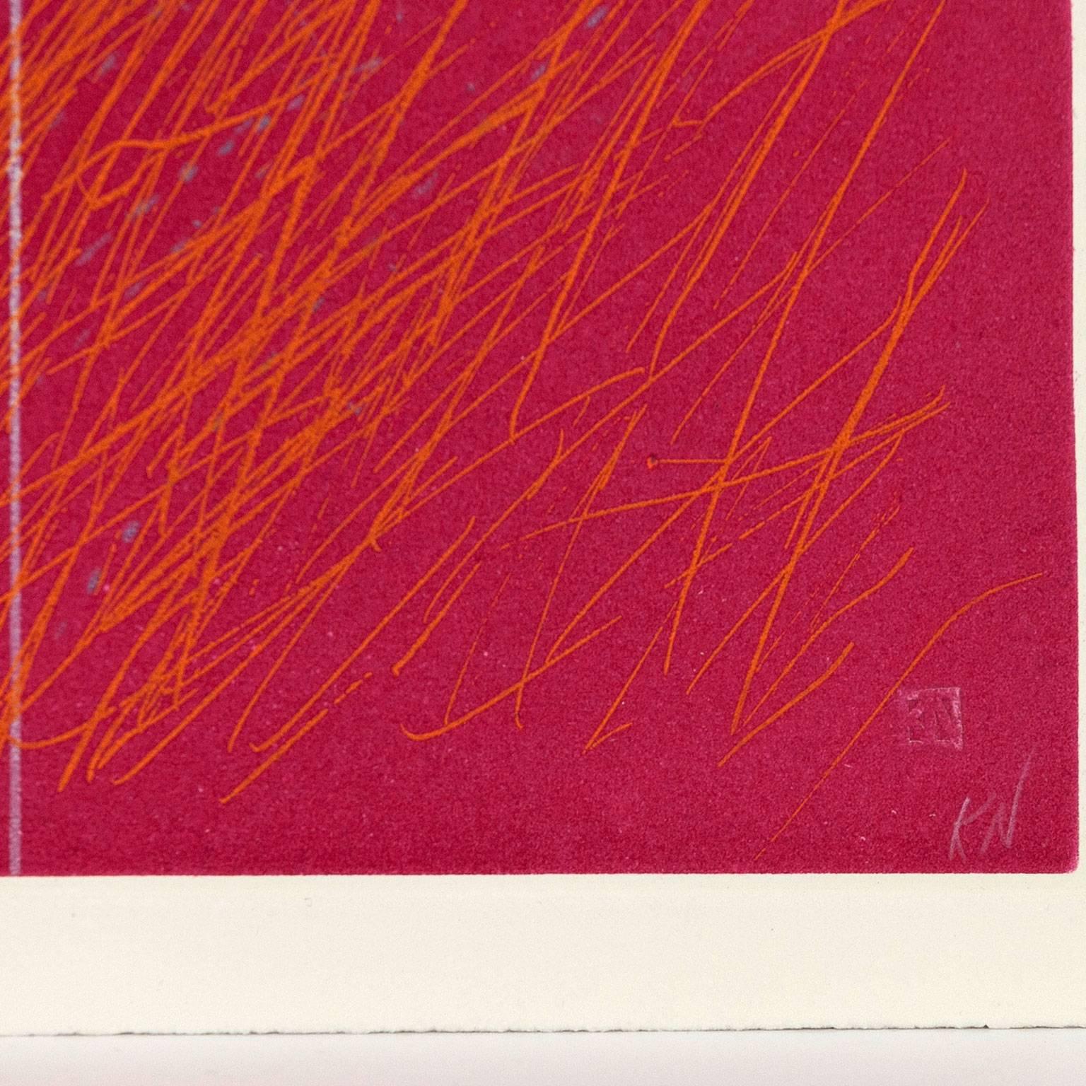 Roy - Abstract Expressionist Print by Kenneth Noland