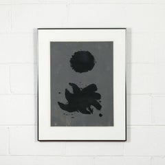 Adolph Gottlieb "Nero e grigio" Serigrafia