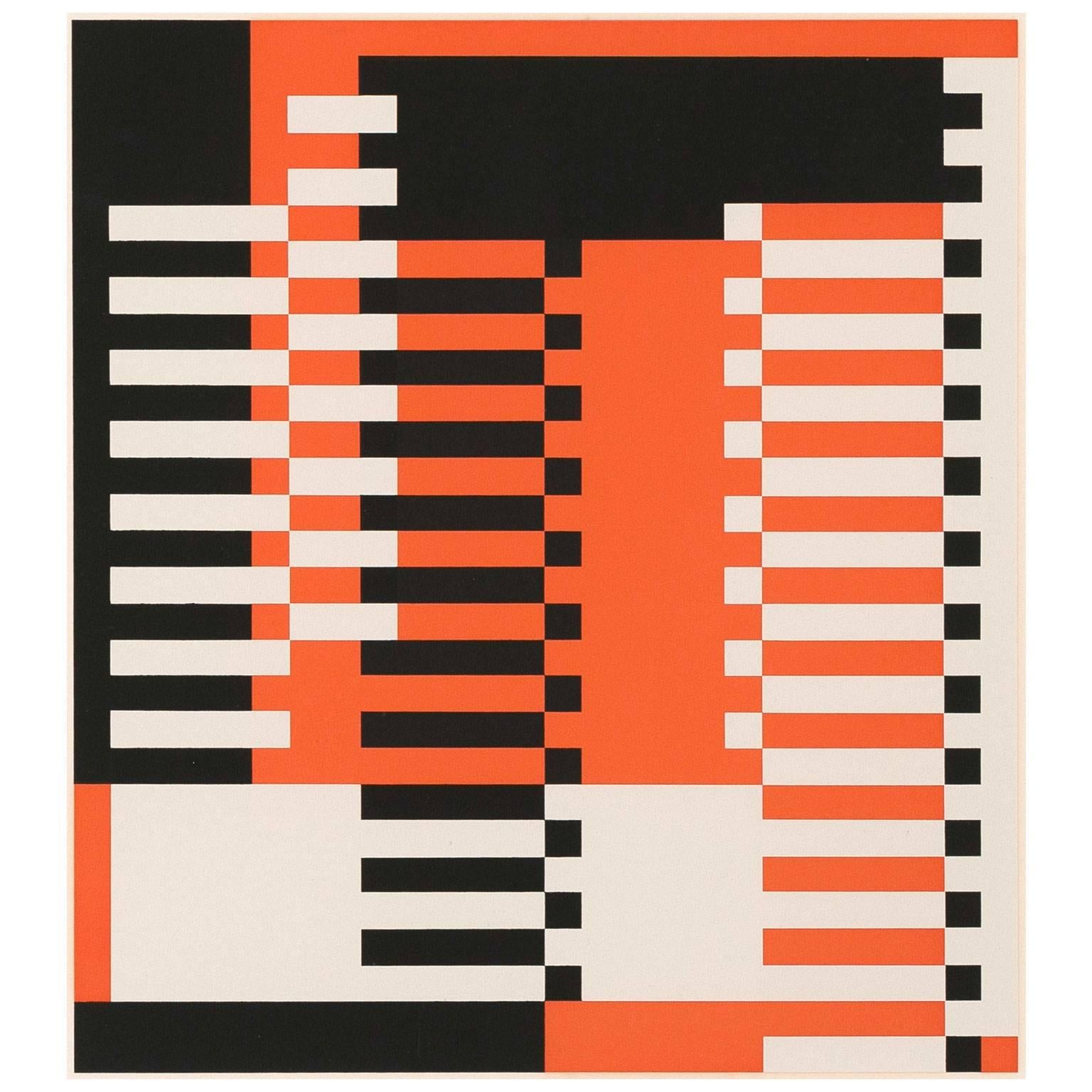 MMA Pillars - Abstract Geometric Print by Josef Albers