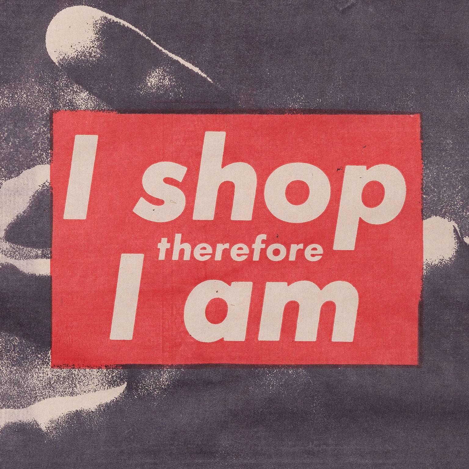 barbara kruger i shop therefore i am 1990