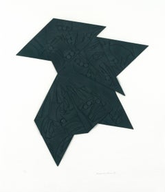 Louise Nevelson "Six Pointed Star" Cast Paper Relief, 1980