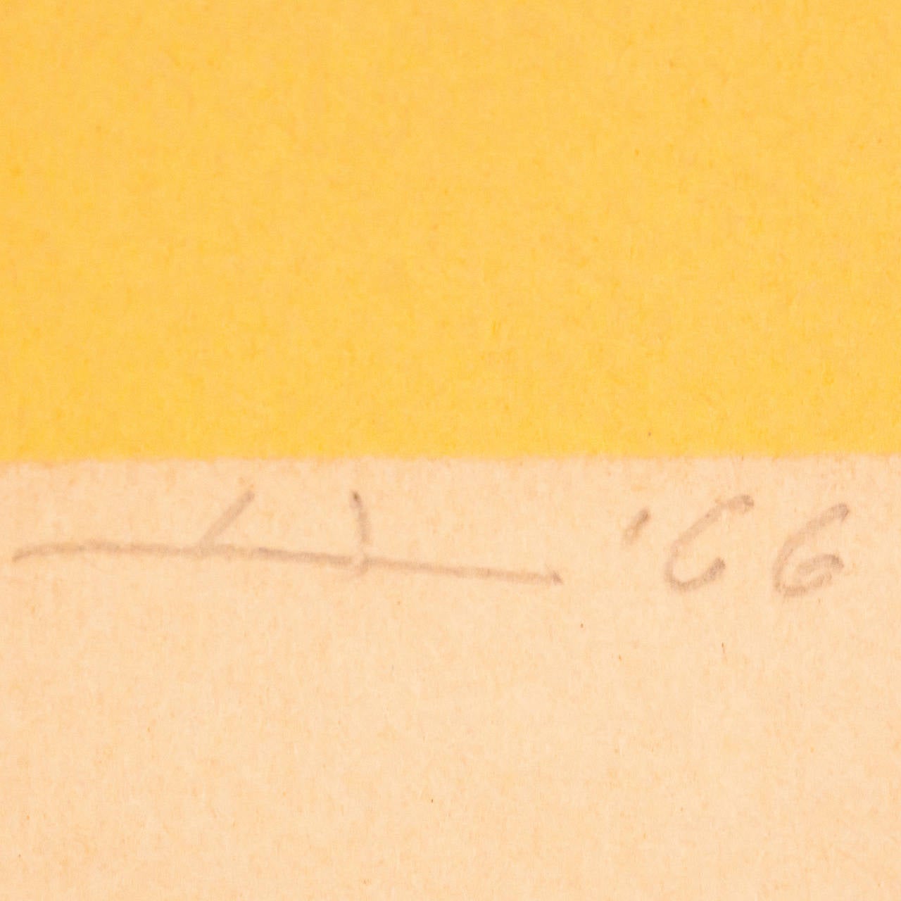 WLS - I (Yellow Levels) - Abstract Geometric Print by Josef Albers