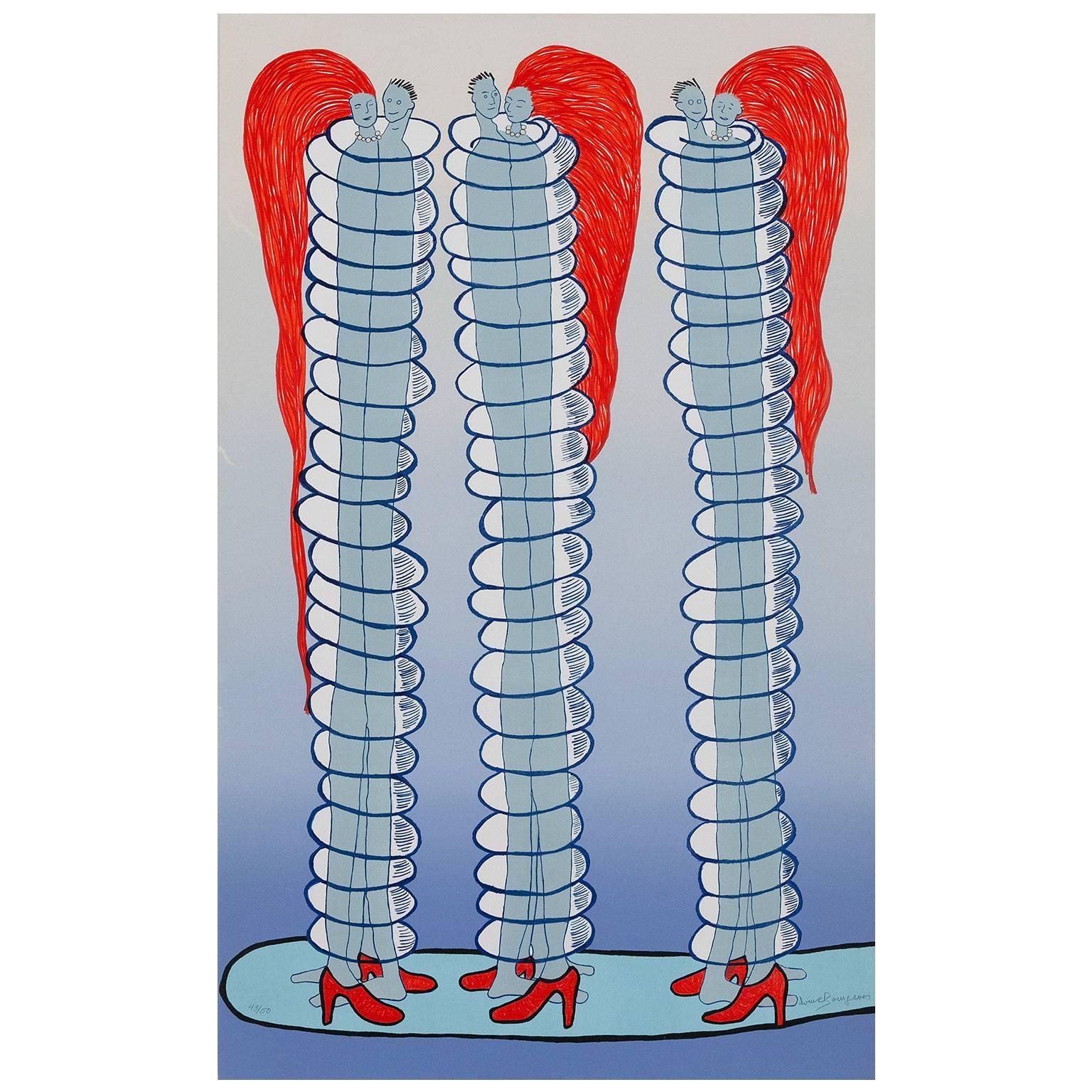 Louise Bourgeois Figurative Print - Couples