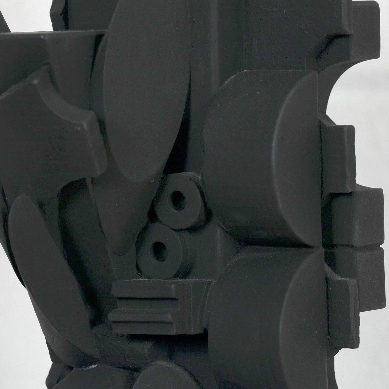 The Dark Ellipse  - Gray Abstract Sculpture by Louise Nevelson