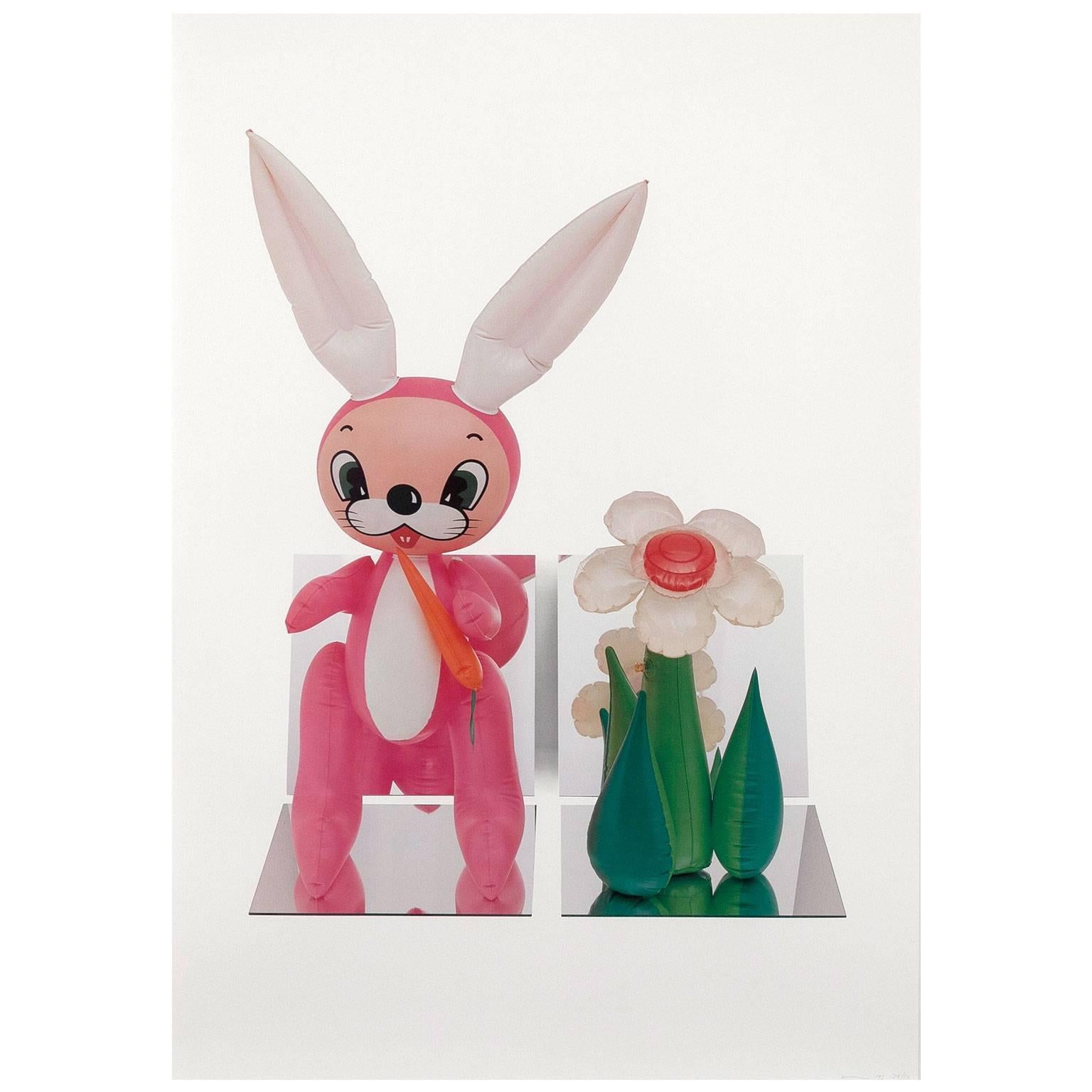 Inflatable Flower and Bunny   - Print by Jeff Koons