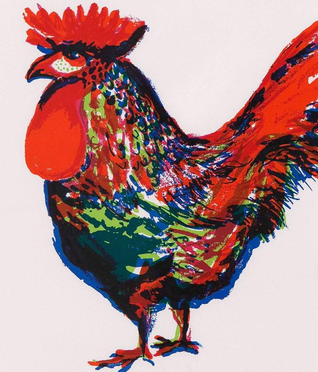 Charles Pachter Rooster, Print For Sale at 1stdibs