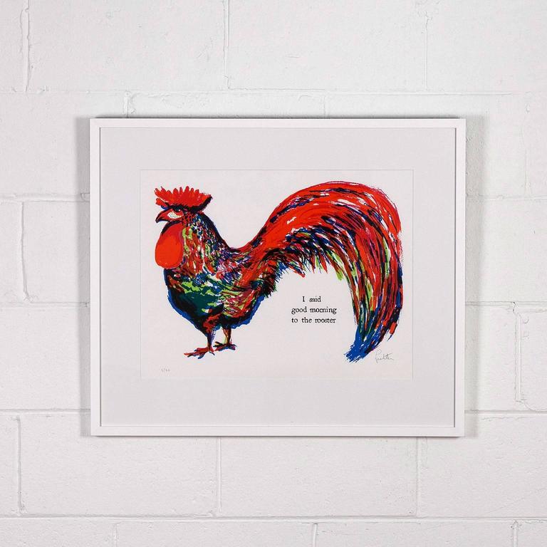 Charles Pachter Rooster, Print For Sale at 1stdibs
