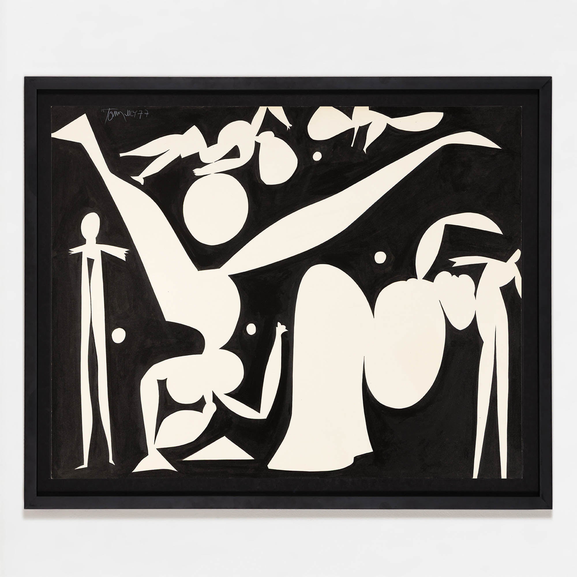 Abstract Drawing di Harold Town - Variante Vale: Doppia curva