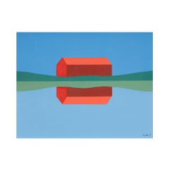 Charles Pachter "Red Barn (Small)" painting 2026