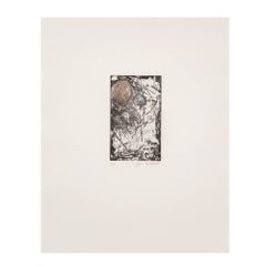 "Sunflower I" abstract etching by American artist Joan Mitchell, 1972