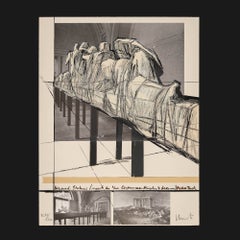 Christo "Wrapped Statues (Project for Der Glyptotek in Munich Aegean Temple)"