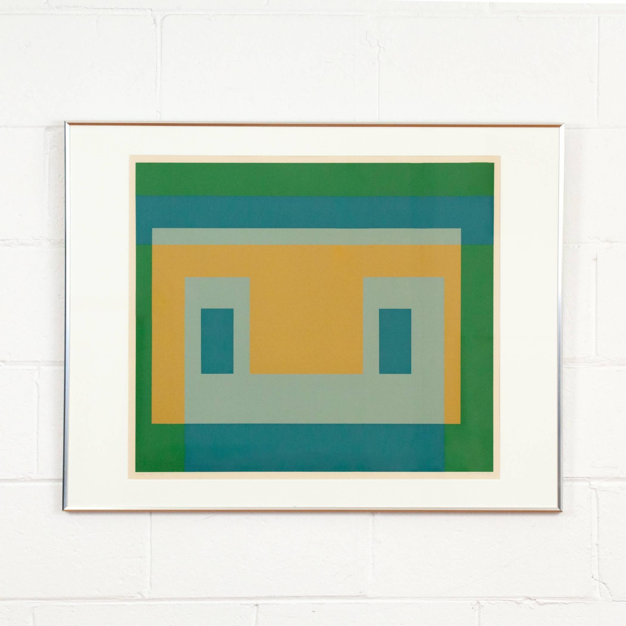 Josef Albers Abstract Print - IS VA I