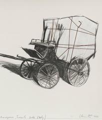 "Package on Carozza" Litho Collage