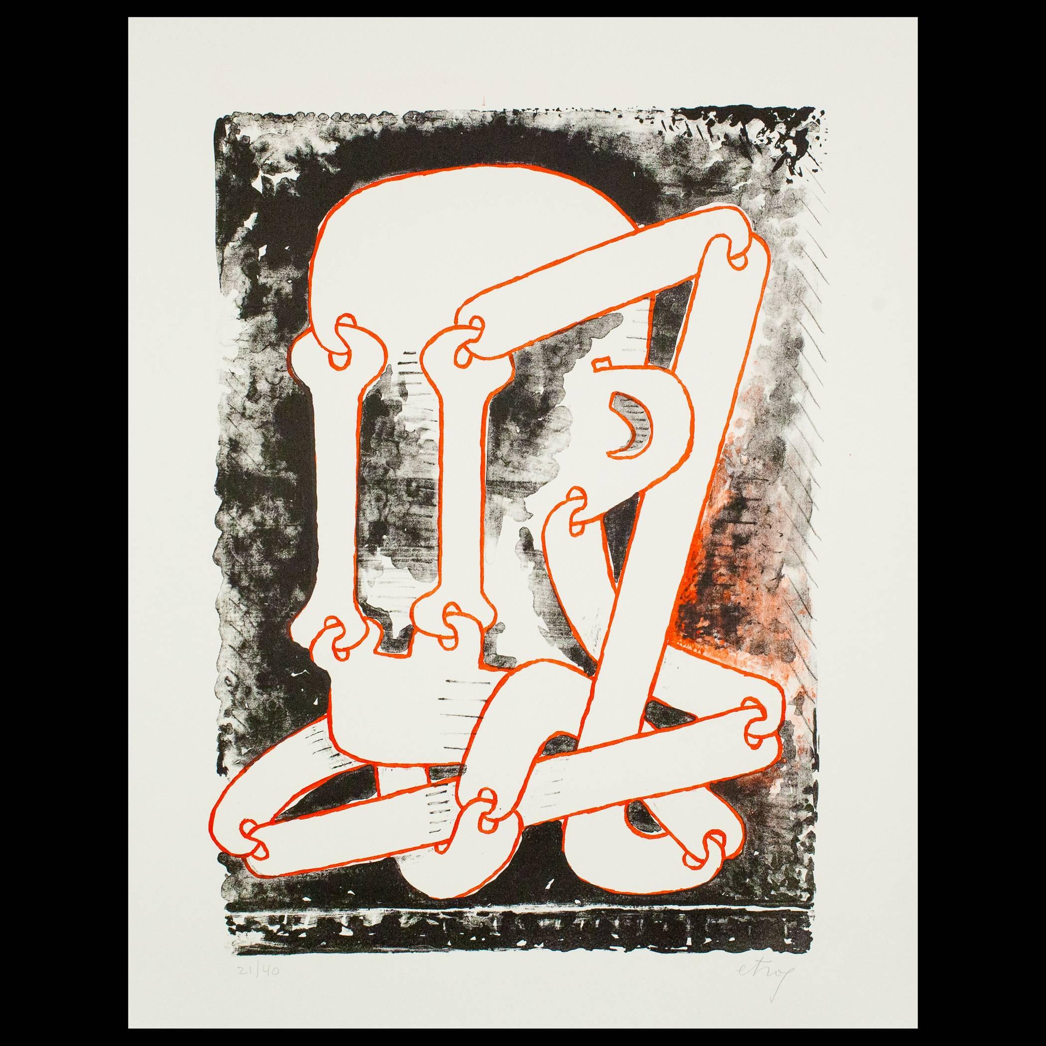 Sorel Etrog Abstract Print - Meditation II
