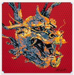 «Todo el mundo es un dragón» - Serigrafía, firmada a mano, 60 x 60 cm