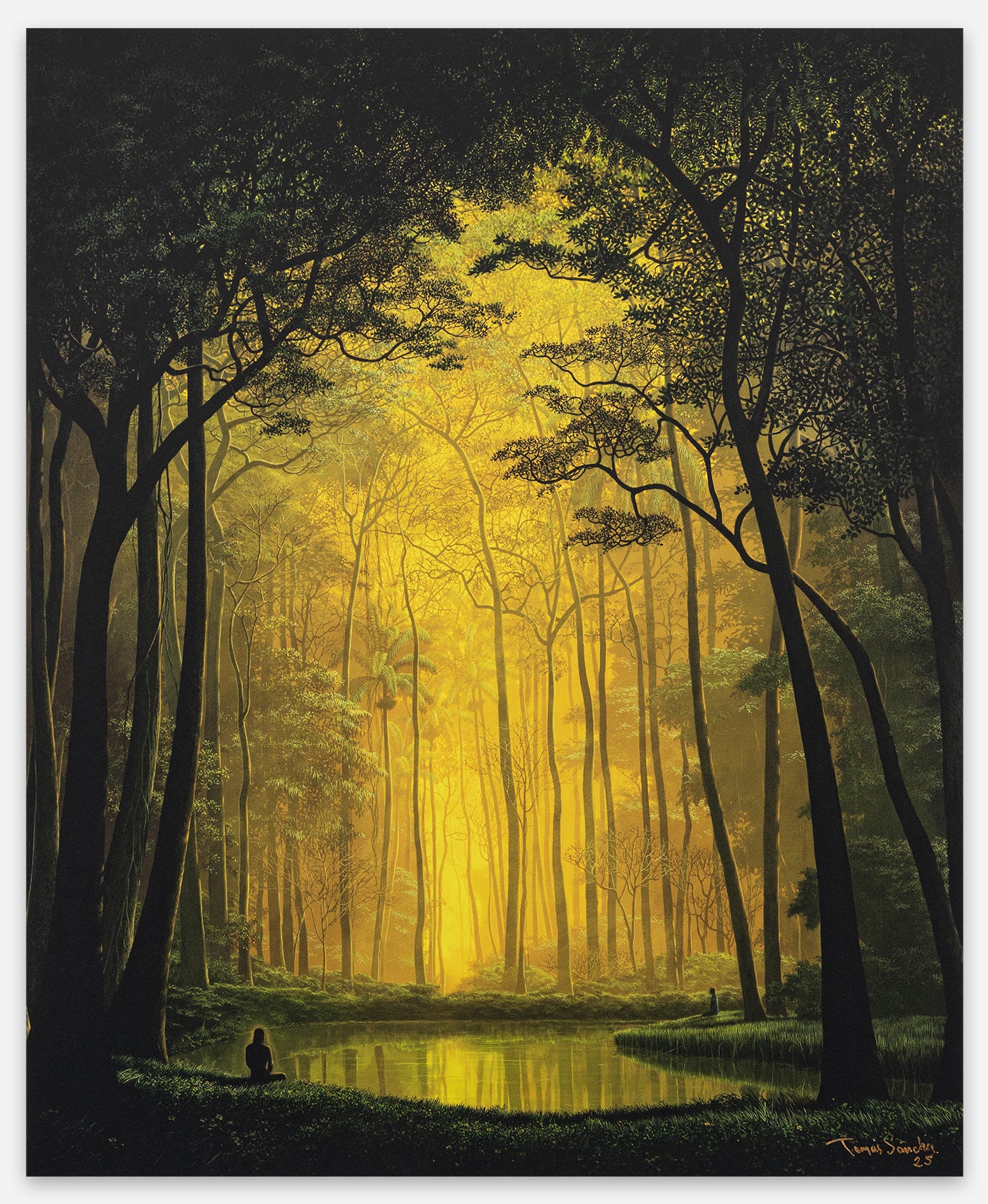 «El Testigo», impresión con pigmentos UV sobre papel Somerset, firmada, 2025, 70 x 57 cm