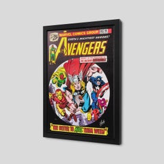 Los Vengadores n.º 146 - Thor, Capitán América, Iron Man, firmado a mano, Marvel Studios