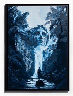 Cold Waterfall, Print on Museum-Grade Paper, Signed, 60 x 44 cm