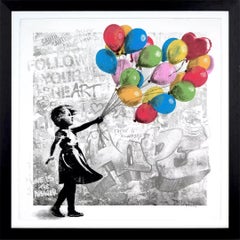 Hope is Beautiful, silkscreen print, 64 x 64 cm Framed