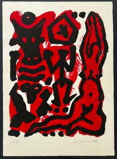 „Bull“, 1993, handsignierter Siebdruck, Nr. 58 von 75, gerahmt