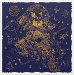 Guardian (Purple), 60 x 60 cm Silkscreen Print, Signed, Ai Weiwei