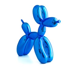 Skulptur „Blue Balloon Dog“ L (nach Jeff Koons) – Pop-Art in limitierter Auflage