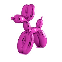 Scultura “Balloon Dog Pink”, resina colata a freddo, ispirata a Jeff Koons