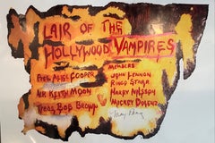 Lair of the Hollywood Vampires Poster - signed by May Pang