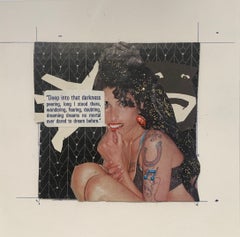 Amy's Shadow - Original Collage