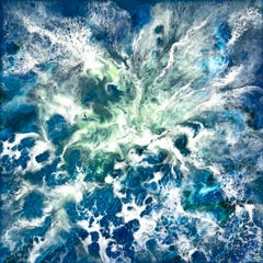 Ozeanien-Feier // Abstrakt / blau-grünes Wasser / Meer, Wellen / Zeitgenössisch
