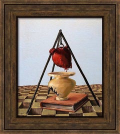 "HEART" cardboard, oil, 38x33.5 cm. 1990