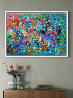 Palette 8 - Colorful Textured Palette Knife Relief Abstract Painting