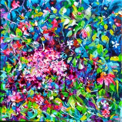 Hidden Garden Stories - Hydrangea, Cherry Tree Blossom, Floral, Flowers, Texture