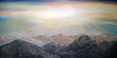 “Il risveglio della luce” (Serie SPACES) Tela, olio, 60x120 cm