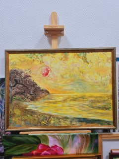 "Yellow seascape" landscape of the Volskaya Lilya.